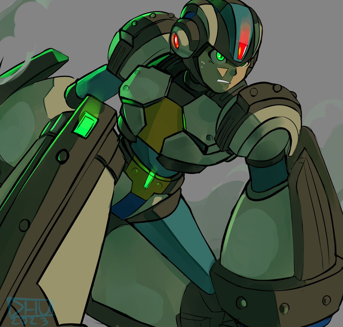 DanyHU16's tweet image. Gaea Armor 

#MegaMan  #megamanx #rockmanxdive #rockman #ロックマン  #ロックマンX
