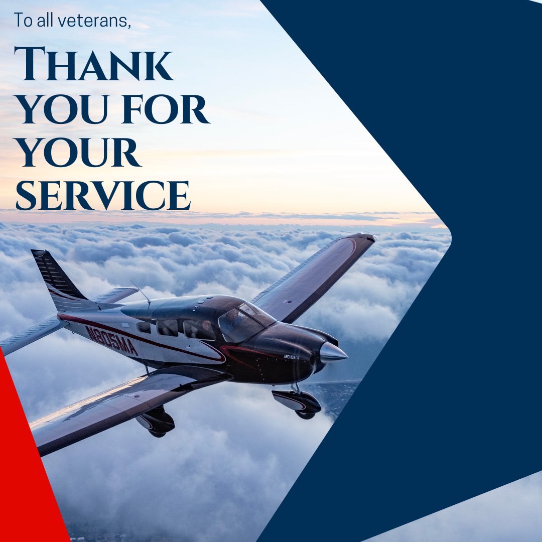 Today and every day, Piper Aircraft is thankful for our Veterans. Thank you to all those who have served. 🇺🇸