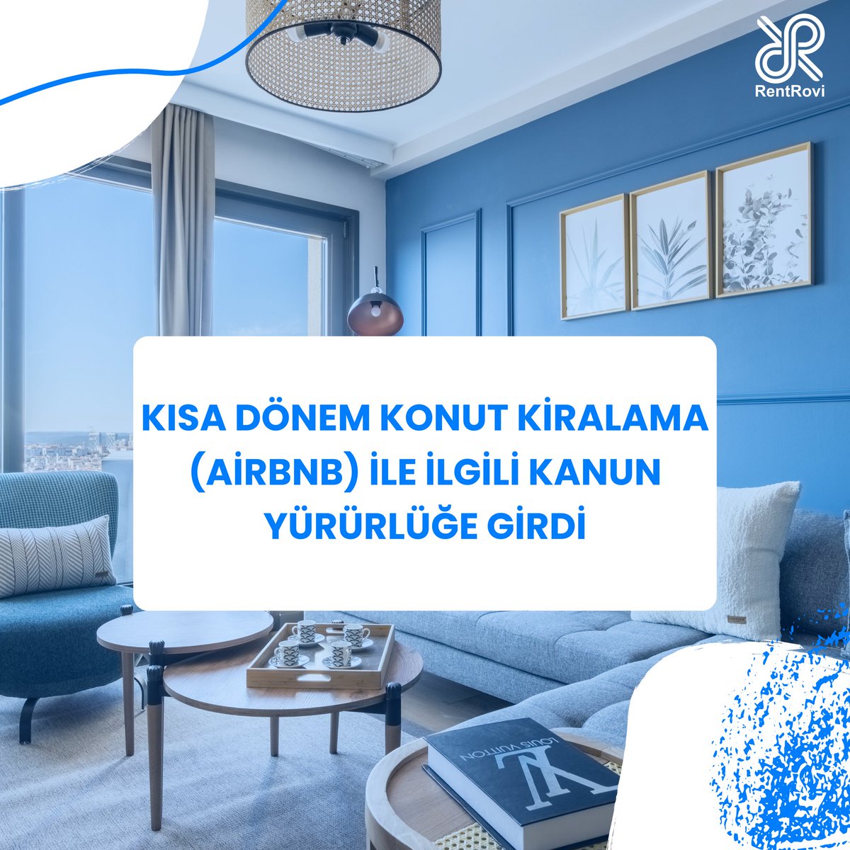 Kısa dönem konut kiralama (Airbnb) ile ilgili kanun yürürlüğe girdi. Detaylar blog yazımızda  
👉🏻blog.rentrovi.com/yeni-airbnb-ya…

#airbnb #airbnbyasası #evkiralama #mülkyönetimi #proptech #rentrovi