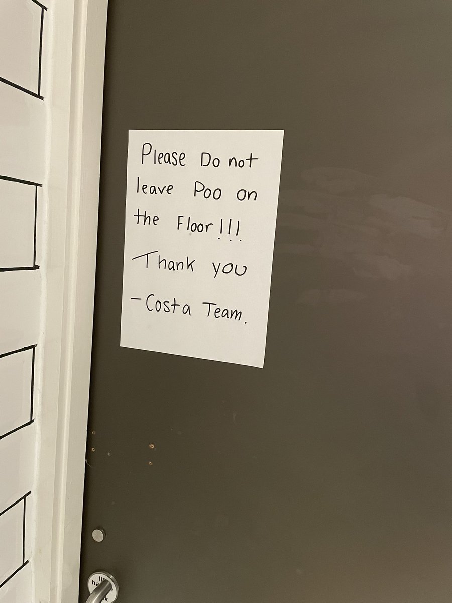 ThomasTBarrett's tweet photo. Sign up in my local #costacoffee toilet. Jesus, the coffee must be strong in there! 💩💩💩💩 https://t.co/nTDhJ69c1X