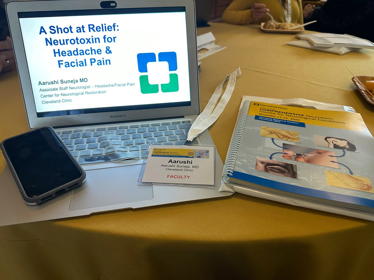 Aarushi Suneja, MD (@asunejamd) on Twitter photo Neurotoxin is one of my favorite treatment modalities & tools in my toolbox - what an honor to be presenting about Headache management at the <a href="/ClevelandClinic/">Cleveland Clinic</a> Comprehensive Neurotoxin Course at the beautiful Cleveland Botanical Gardens ๐ ๐ธ #migraine <a href="/CLENeurons/">Cleveland Clinic Neurology Residents</a> <a href="/chronicmigraine/">BOTOXยฎ (onabotulinumtoxinA) for Chronic Migraine</a> Neurotoxin is one of my favorite treatment modalities & tools in my toolbox - what an honor to be presenting about Headache management at the <a href="/ClevelandClinic/">Cleveland Clinic</a> Comprehensive Neurotoxin Course at the beautiful Cleveland Botanical Gardens ๐ ๐ธ #migraine <a href="/CLENeurons/">Cleveland Clinic Neurology Residents</a> <a href="/chronicmigraine/">BOTOXยฎ (onabotulinumtoxinA) for Chronic Migraine</a>