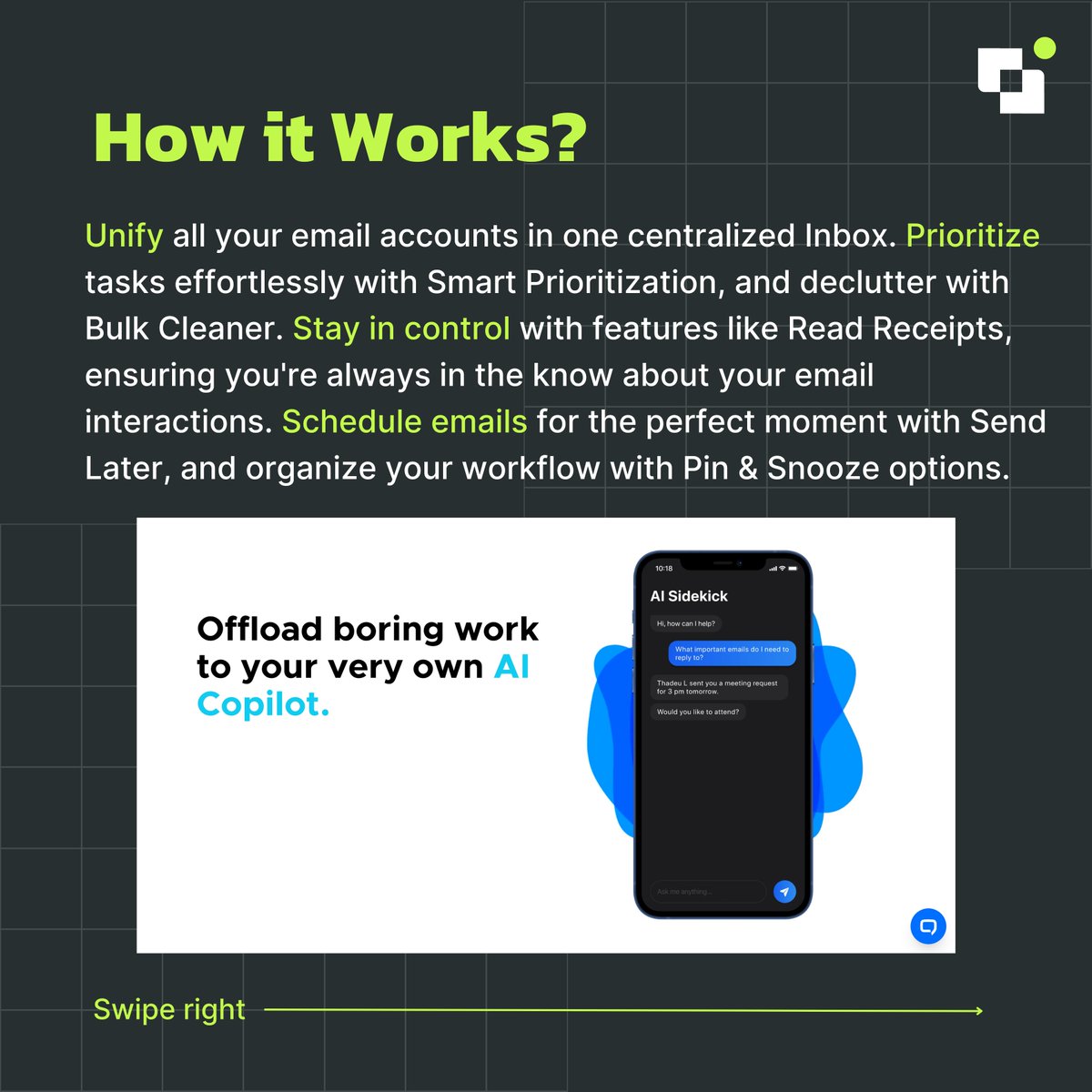 Bloxio223171's tweet image. Top-notch security with PGP encryption and SecureSend.
Explore the future of email! Subscribe to Building Blox for this and more. #AI #EmailTech #BuildingBlox #Innovation