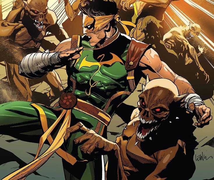 Había ido a comprar pan y llegaron varios demonios de Chiyou, espera que no le cobren las reparaciones.