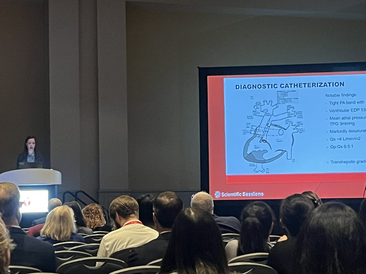 Rockstar ACHD physician Dr Katie Salciccioli presenting and teaching on a challenging complex adult #CHD case at #AHA2023 #AHA23 @DrKBSalc