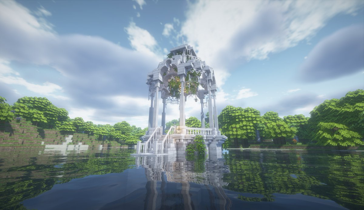 エルフの森の中には神聖な湖があり、中央には白い建物がある。  
マザーエルフの発情期中に行われる「子作り期間」は、その建物に籠り、三日三晩行為に浸る…
建物へは小舟で行き来します

(マイクラでイメージつくってみた) 