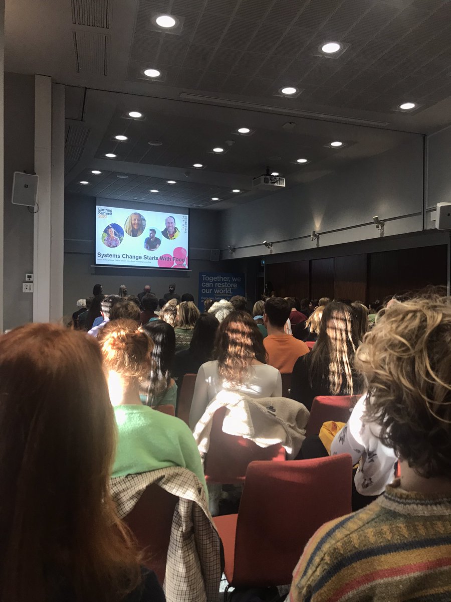 chelseagreen's tweet photo. Great panel discussion with @csmaje, Helena Norberg-Hodge, Chervin Jafarieh and Aurora Solá on why systems change begins with food! @earthed_co #smallfarmfuture https://t.co/KxKCHEPKM5