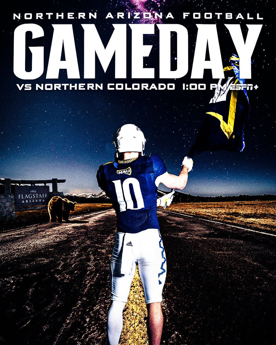 For our seniors. GAME DAY!

🆚Northern Colorado 
📍Findlay Toyota Field | Flagstaff, AZ
🕚1 p.m. MST
💻 shorturl.at/jmtyW
📻 shorturl.at/APX47
📈 shorturl.at/eJOX3
🎟️ shorturl.at/IQSY9

#RaiseTheFlag | #BigSkyFB