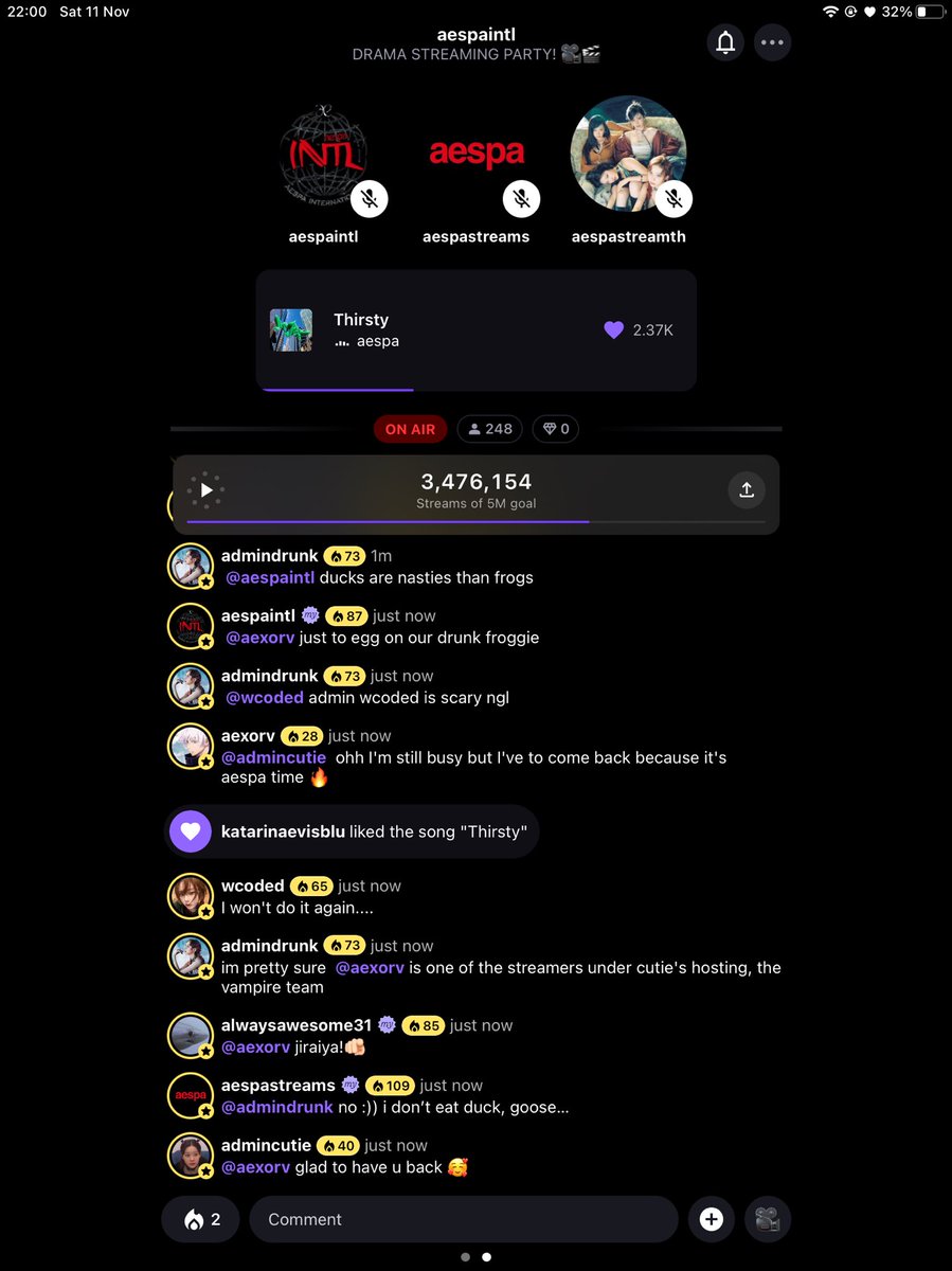 Aespa StreamTH tweet media
