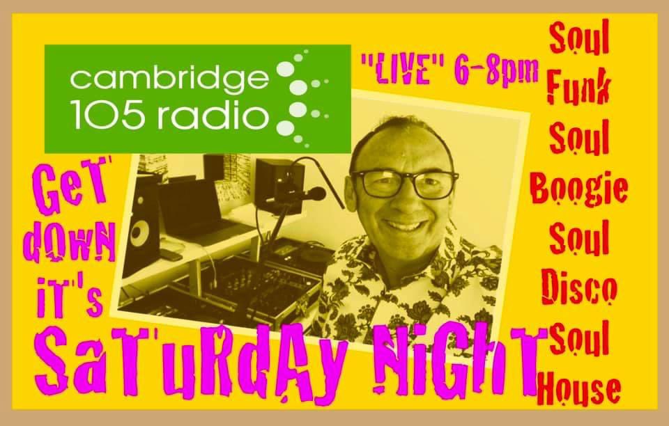 Hope you can Join me at 6pm tonight for a soulful launch 🚀 to your Saturday night! Only on Cambridge 105 Radio 📻 on line on DAB on your smart speaker and on 105fm in Cambridge ❤️🎶💥#SOUL #Cambridge #funk #saturdaynight