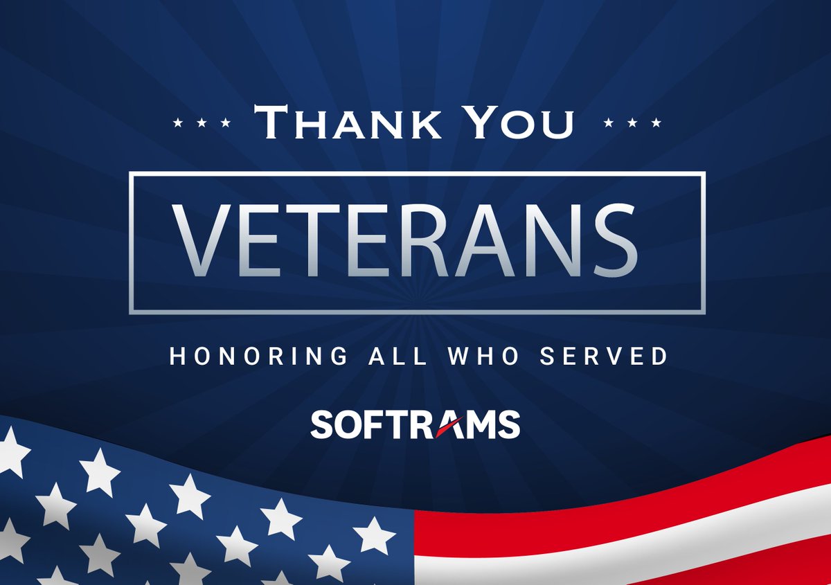 Happy #VeteransDay! We honor all who have served our country and thank them for their bravery. Today we at Softrams are celebrating their courage and remembering their sacrifices and accomplishments. #VeteransDay2023