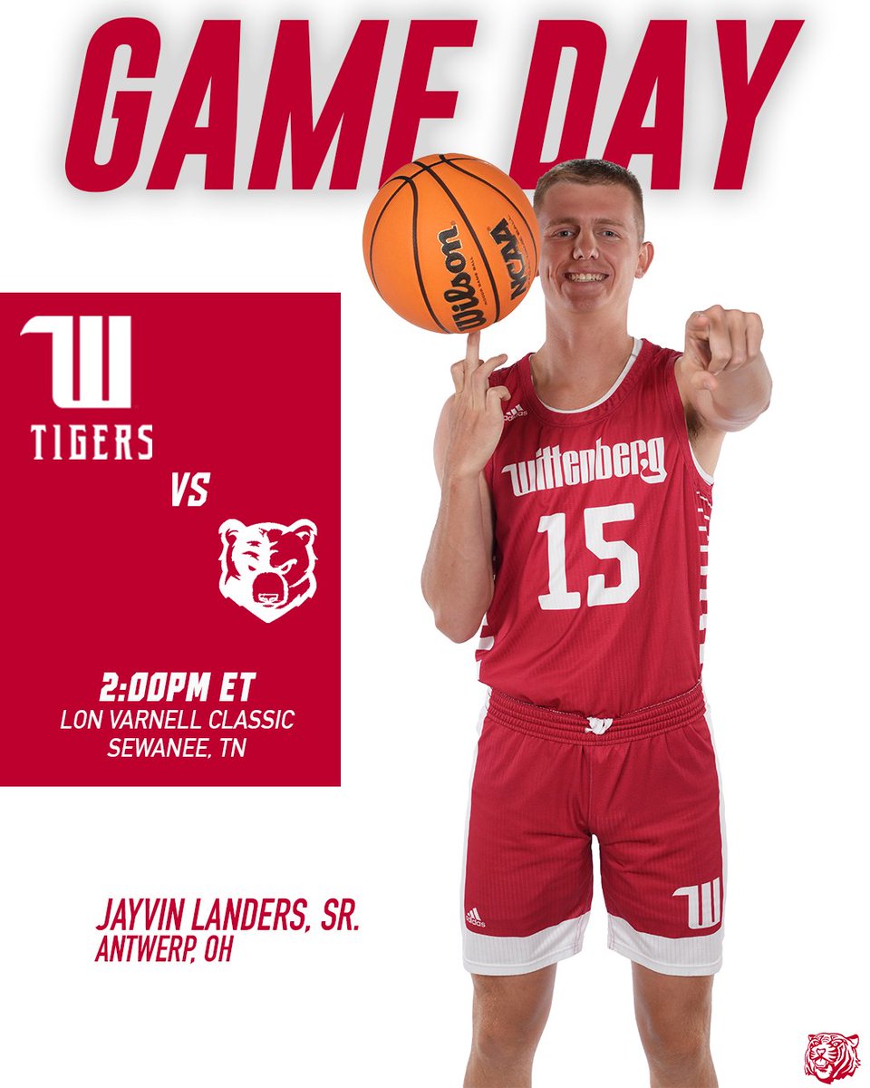 Wittenberg Athletics (@wittathletics) on Twitter photo BACK FOR MORE! <a href="/WittenbergHoops/">Wittenberg Hoops</a> is in action against Bob Jones at the Lon Varnell Classic hosted by Sewanee. Tip-off is at 2:00 PM! #TigerUp
Watch Here: sewaneetigers.com/watch/?Live=37…
Live Stats: sewaneetigers.com/sidearmstats/m… BACK FOR MORE! <a href="/WittenbergHoops/">Wittenberg Hoops</a> is in action against Bob Jones at the Lon Varnell Classic hosted by Sewanee. Tip-off is at 2:00 PM! #TigerUp
Watch Here: sewaneetigers.com/watch/?Live=37…
Live Stats: sewaneetigers.com/sidearmstats/m…