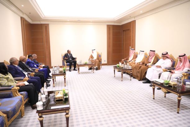 Pre. Isaias Afwerki &amp; his delegation met in Riyadh this afternoon with Saudi Minister of Environment, Water &amp; Agriculture, Eng. Abdulrahman Alfadley.Discussions centered on strategic roadmap for Saudi-Eritrea cooperation in investments in agriculture, fisheries &amp; animal husbandry