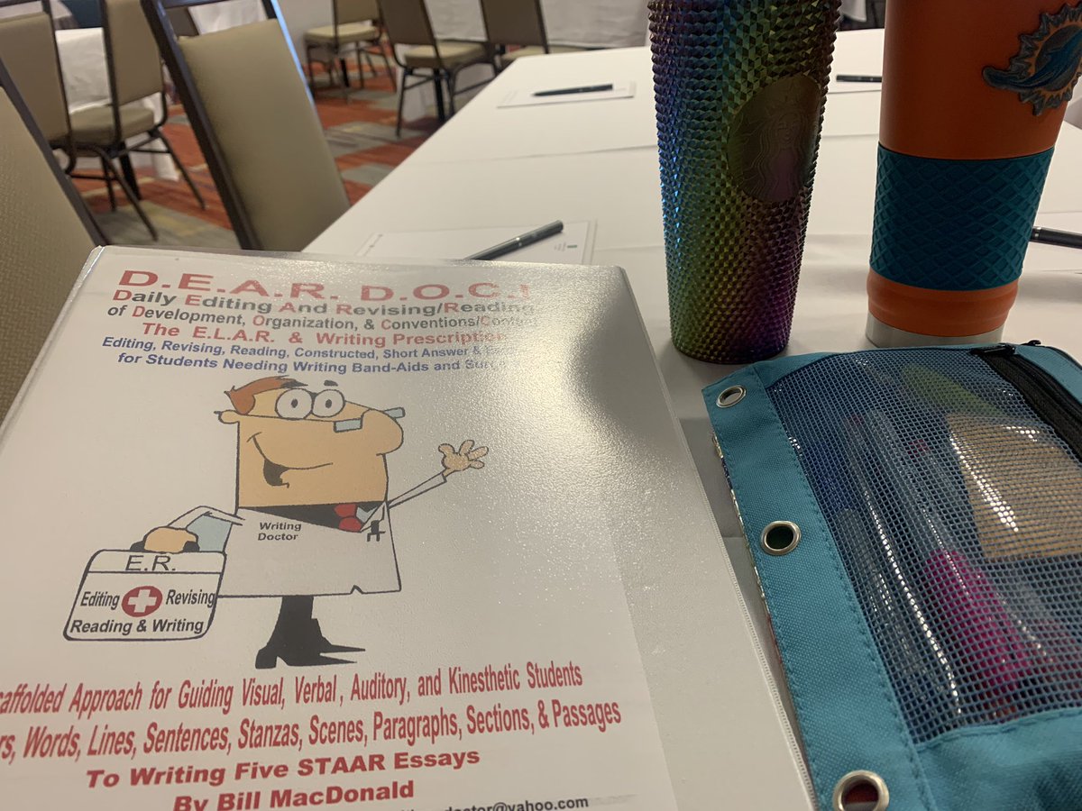 If I want my students to grow, I need to grow. Ready to learn new writing strategies on this beautiful Saturday morning.  #TeamSISD #manymindsONEmission #VoxCorVita