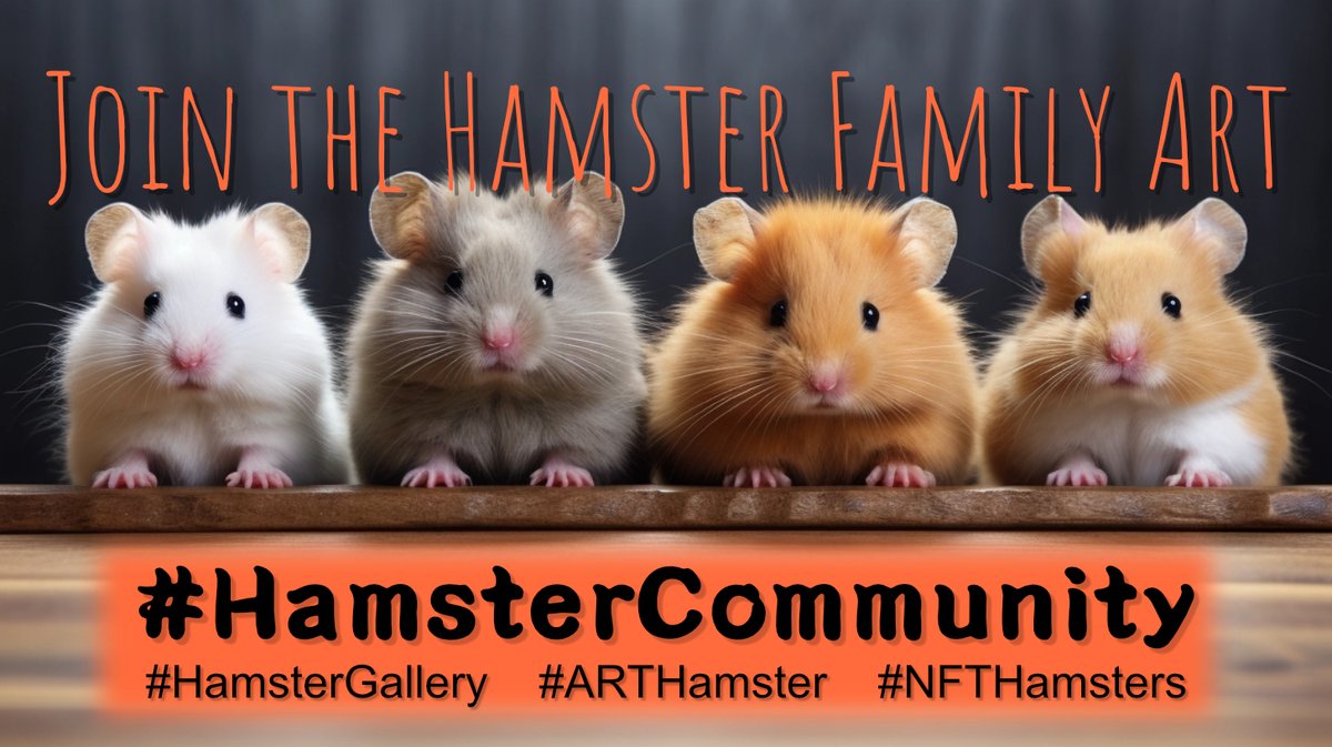 🐹❤️ Love sharing adorable hamster moments? So do we! Join our hamster-loving community and #share your cute #hamster pics with us. Let's spread the hamster love together! 📸✨ #HamsterCommunity #HamsterLove #ShareYourPics #JoinUs #NFTs
