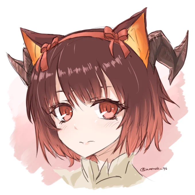 寝る前にもうひとお絵描き火ミルちゃん #パズドライラスト 