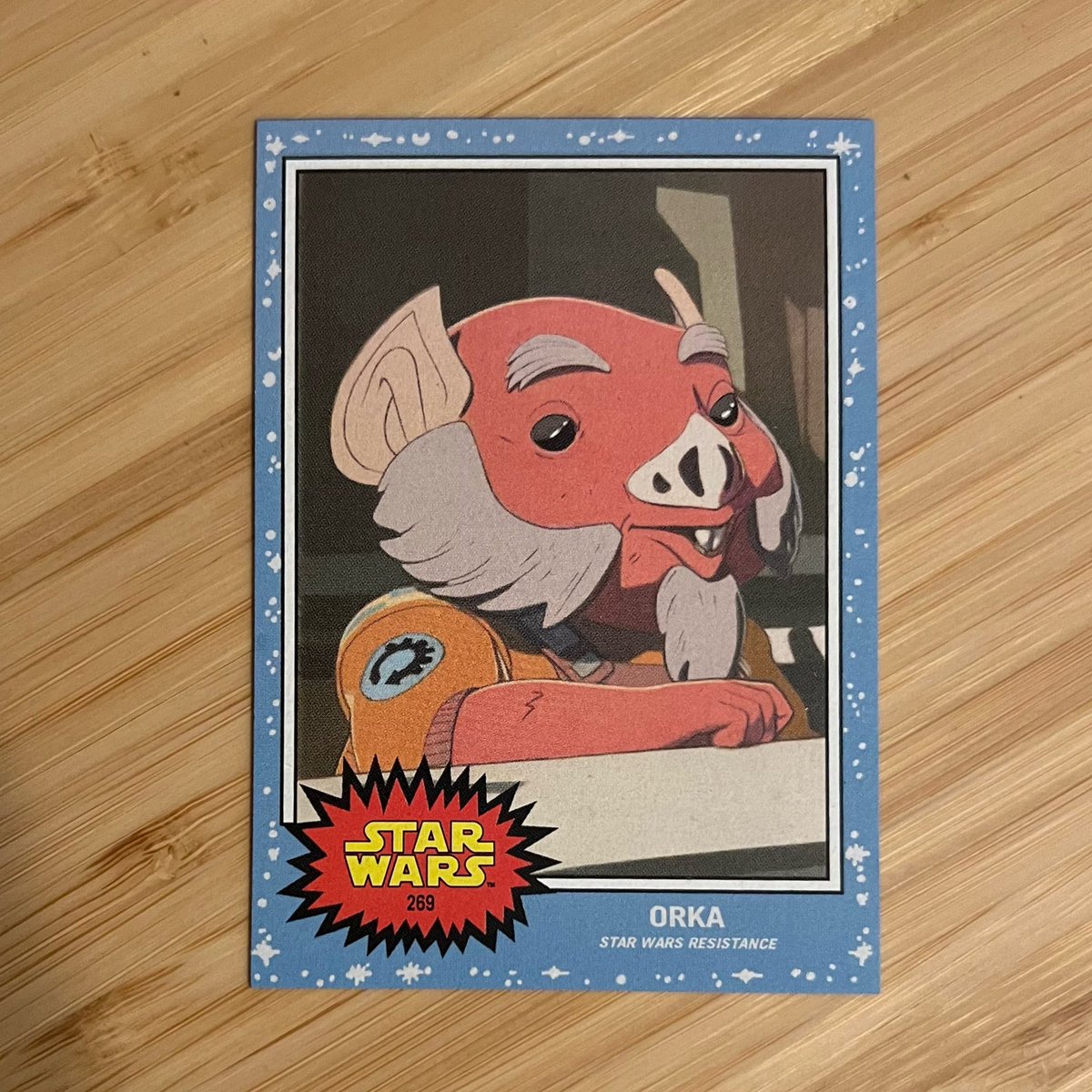 OnaimCollection's tweet image. 2021 Topps Star Wars Living Set Card 269 Orka (Resistance) #StarWars #Resistance