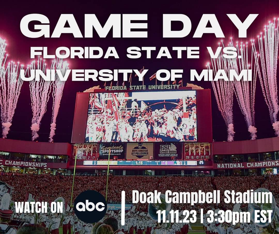 Noles vs Canes. Join us at Crafthouse Pizza 2813 N Hurstbourne Pkwy (Corner of Hurstbourne and Westport) for our watch party. Let's Go Noles! We'll have some Crafthouse Pizza vouchers you can win!