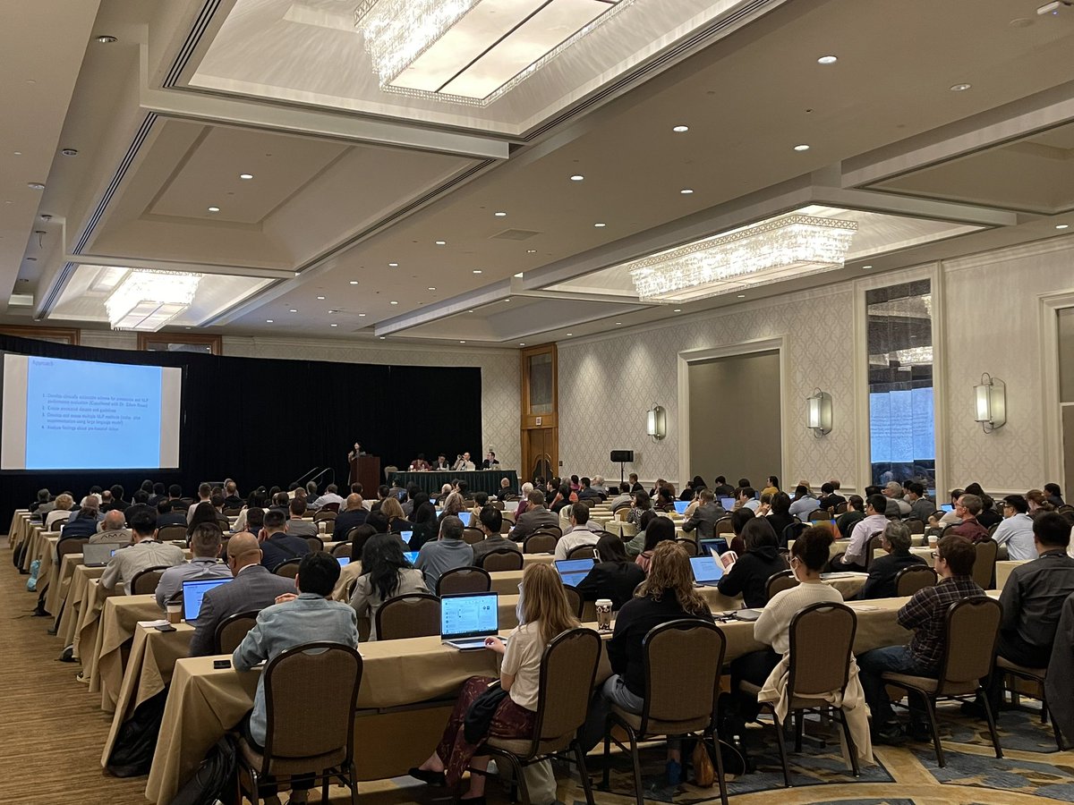 amiaNLPwg's tweet image. AMIA NLP Pre-symposium is happening right now and we have a full house!! #AMIA2023 @AMIAinformatics