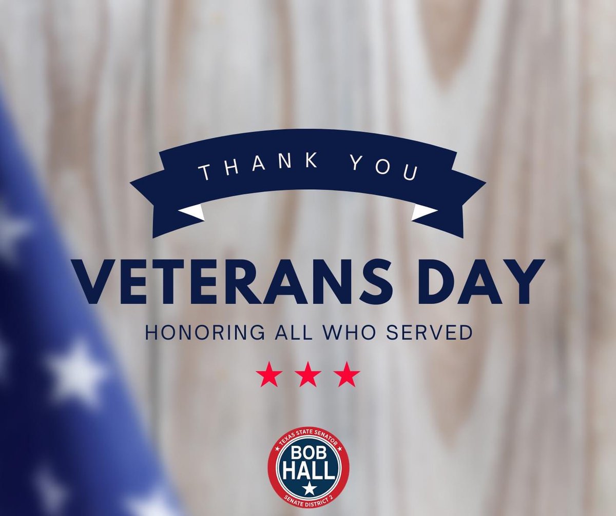 Today, we honor our military veterans. God bless the men and women of the United States Armed Forces. We thank you for your service and your sacrifice. #txlege #VeteransDay2023