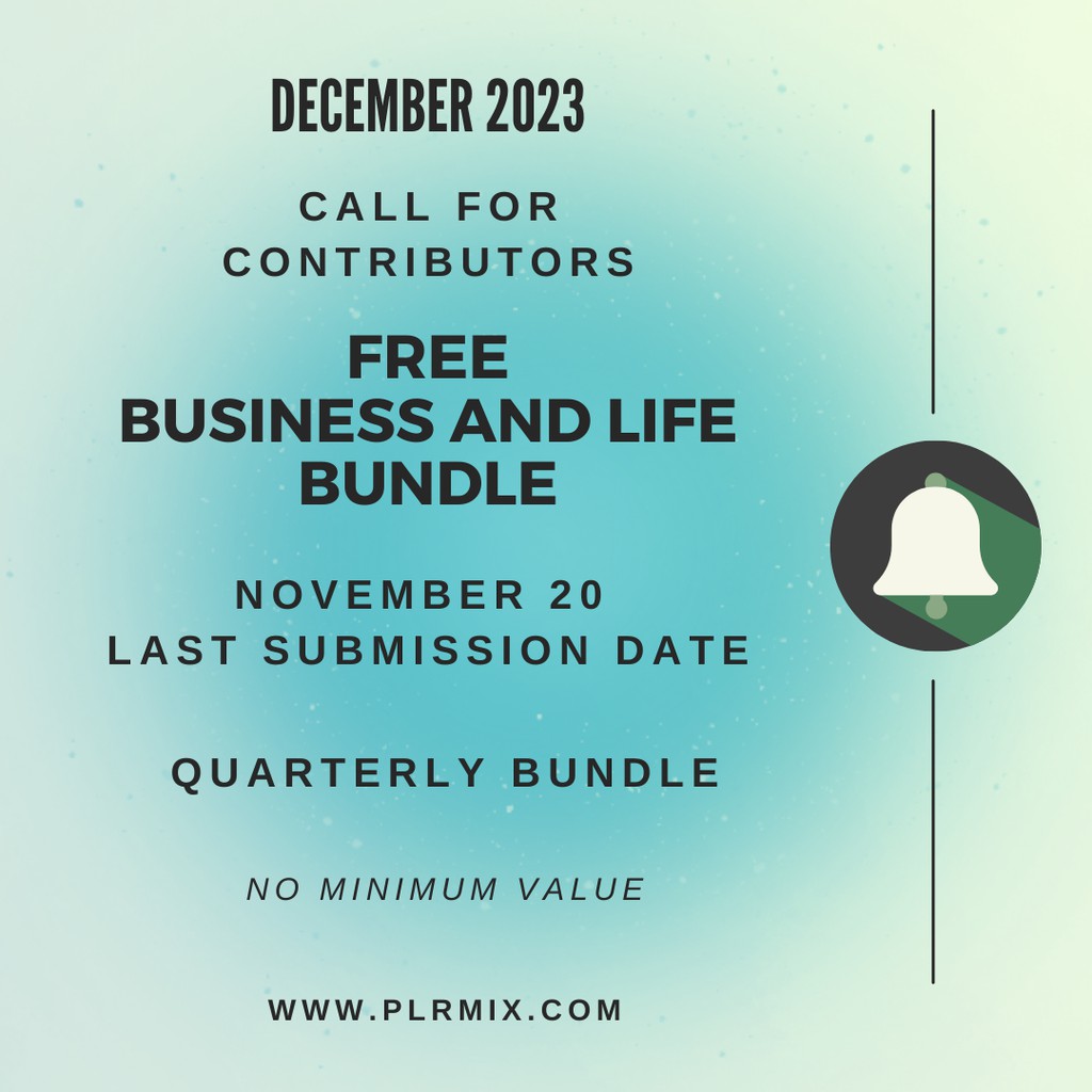 DebraLloydNGBT's tweet image. #CALLFORCONTRIBUTORS #B2BBundle 
December Free Business and Life Bundle
Last day for submissions is November 20!!!
The products can be PLR, Commercial Rights, or Personal Use.
More info and registration here:
lttr.ai/AJsYP
No minimum value.