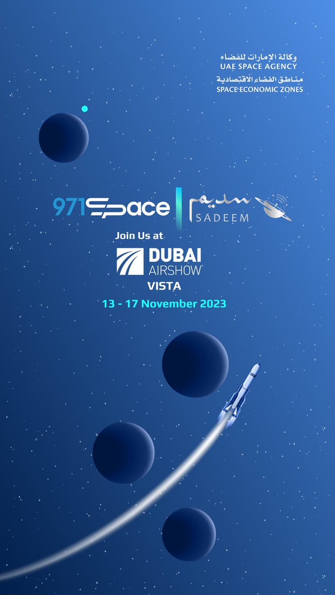SADEEM is thrilled to be part of the Dubai Airshow, showcasing our commitment to innovation and advancements in the space sector. Find us next week at the UAESA Space Economic Zones at VISTA ✨🛰️