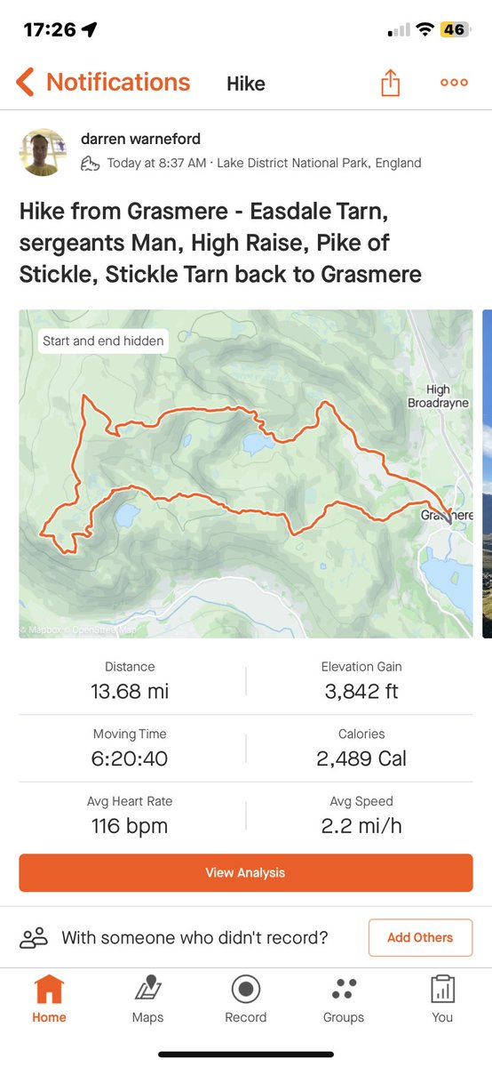 DarrenWarneford's tweet photo. Fab day walking from
grasmere - langdales pikes circular walk with a great bunch. Back just in time to watch the #bornew game @NUFC @TweediesBar https://t.co/afLYs4sWNJ