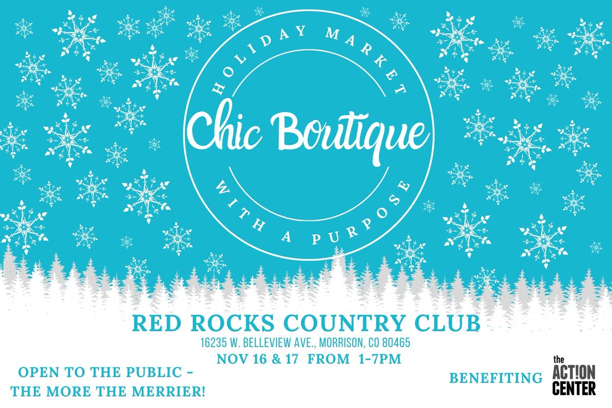 🛍️ Chic Boutique - A holiday market with a purpose! 🎊 Join us at Red Rock Country Club on Nov 16-17, 1-7pm. Shop local, support The Action Center, and bring 5 non-perishable items for a free entry to our prize drawing. Let's make this season special! 🌟 #compassionintoaction