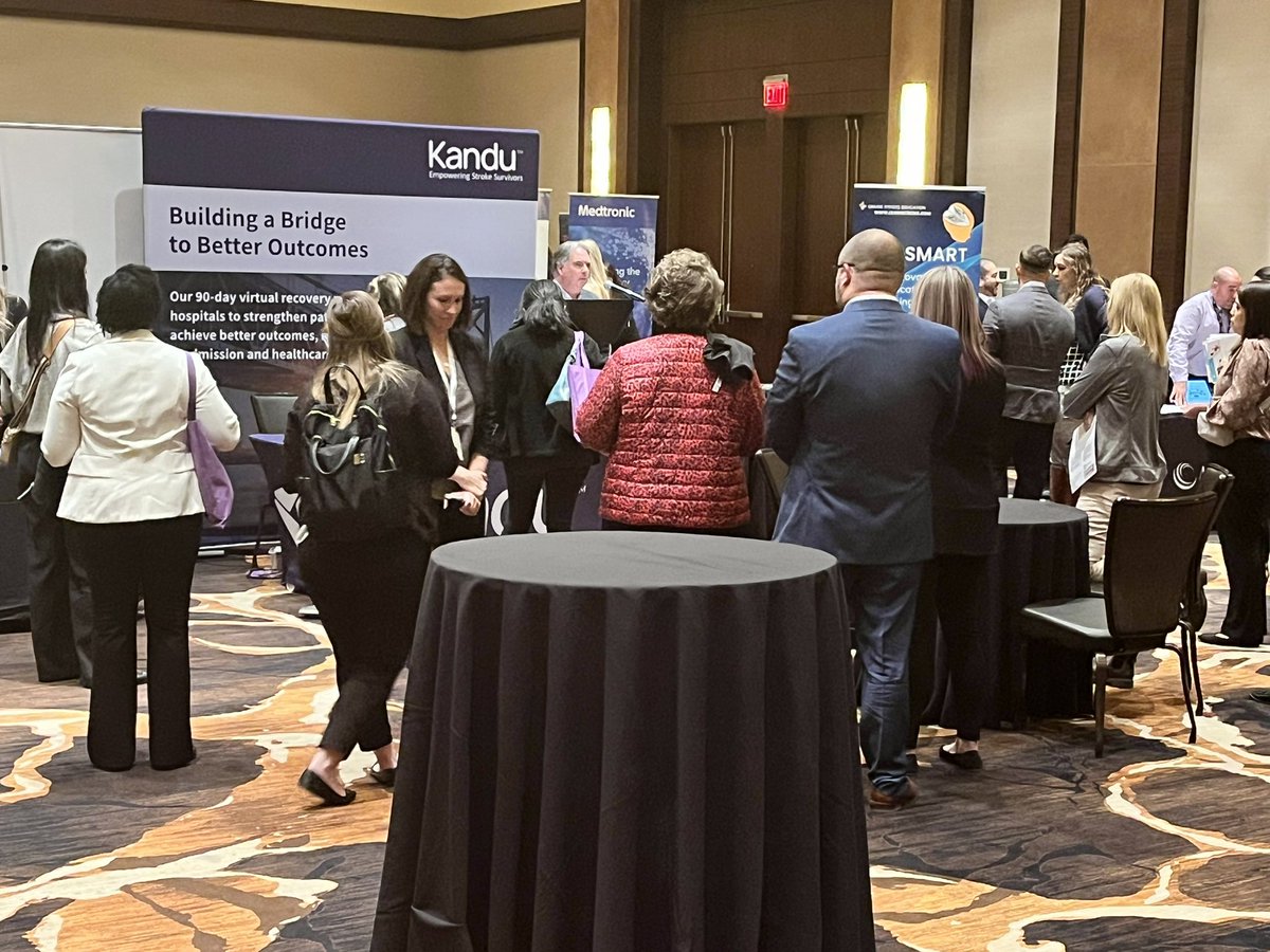 A fantastic stroke survivor story at the <a href="/kanduhealth/">Kandu Health</a> booth during the <a href="/ANVC__/">Association of Neurovascular Clinicians</a> morning break. 
#ANVC23 #becausestrokepatientsdeservenothingless