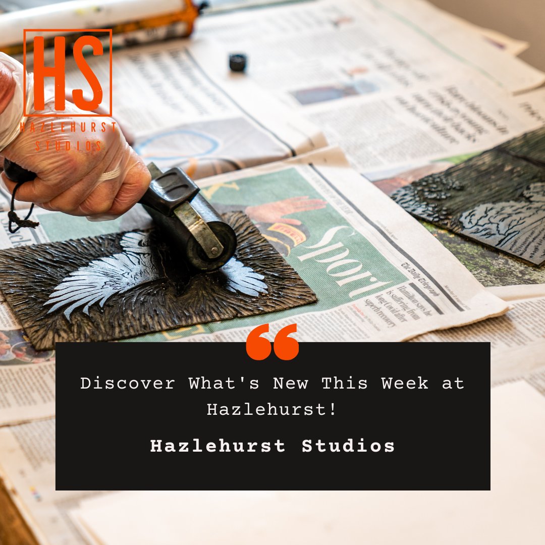 Exciting week ahead at Hazlehurst Studios! From meditation to relief printing, there's something for everyone. Check out the Spinner Ring Workshop, free Hotdesking on Tuesday, and collaborative events like Mindfulness at the Museum. Stay creative! 🎨 hazlehurststudios.co.uk/events