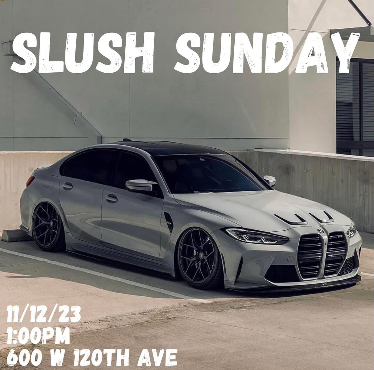 SLUSH Sunday ☀️

Weather is looking great tomorrow!
Respect the location. No revs, no burnouts, no trash!