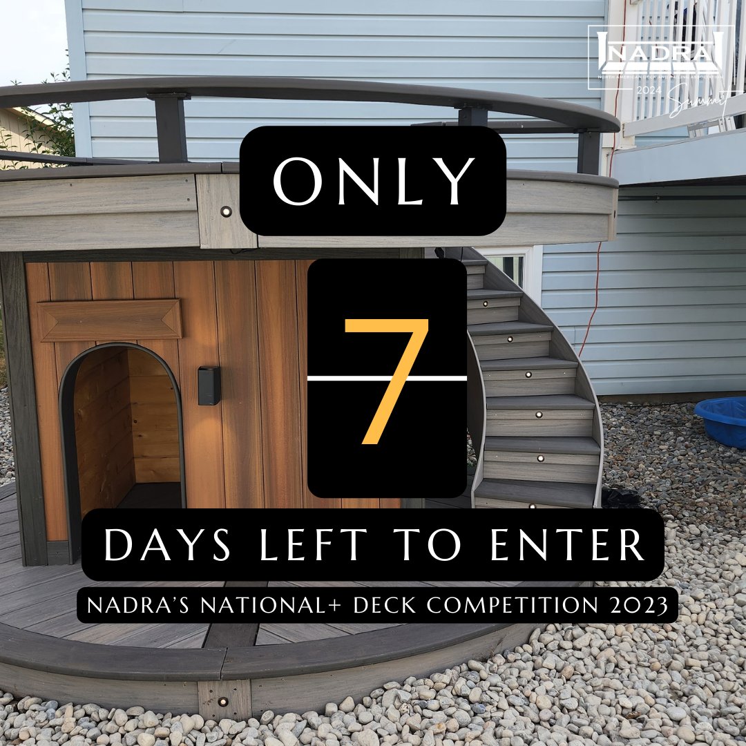 7 days left to submit your entry for NADRA'S National+ Deck Competition 2023.