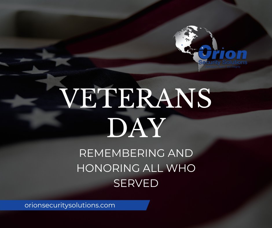 On this Veterans Day, we would like to express our heartfelt gratitude and respect to all the veterans who have selflessly served our nation. Your dedication and sacrifice in defending our freedom are an inspiration to us all. #veteransday #protection #security