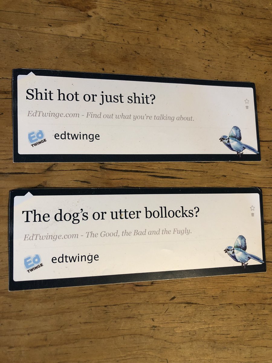 The original <a href="/edtwinge/">ed twinge</a> marketing campaign, back when Twitter was Twitter