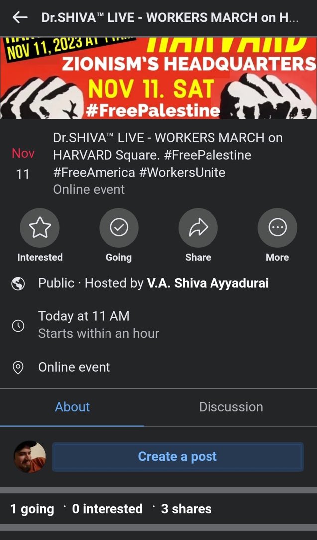 MattBinder's tweet photo. seeing a lot of misinfo about this

it’s not a student / Harvard event

the “speaker” on the flyer…is also the guy who set it up

he’s a far right anti-vaxx QAnon guy who says he invented email &amp; has groyper-themed merch

the Facebook event (created by him) has one attendee: him https://t.co/OB1pL2wcP1