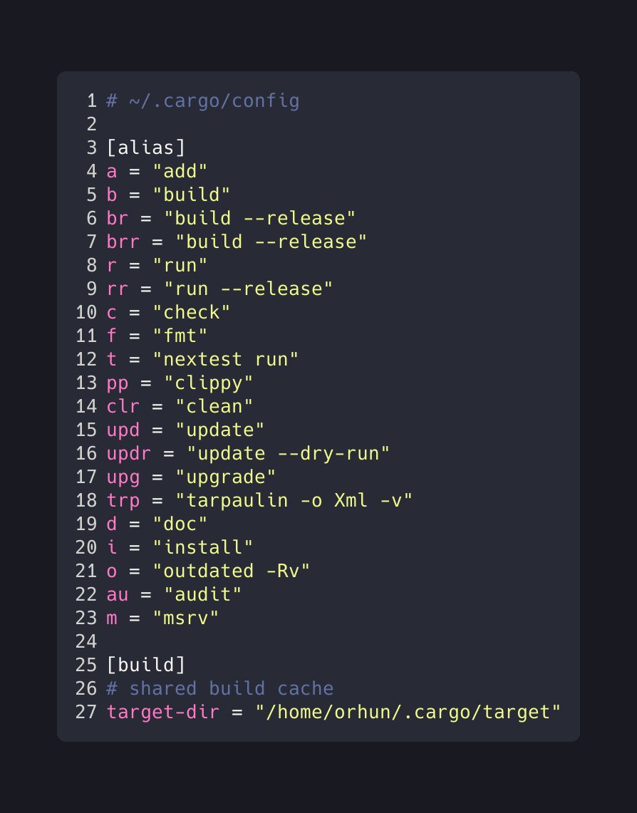 orhundev's tweet image. I started using a build cache for my Rust projects - which means I now have a &quot;shared target folder&quot; across my filesystem. (100gb in total 💀)

🦀 Docs: doc.rust-lang.org/cargo/guide/bu…

🤔Discussion: stackoverflow.com/questions/5866…

#rustlang #build #cache #filesystem #cargo