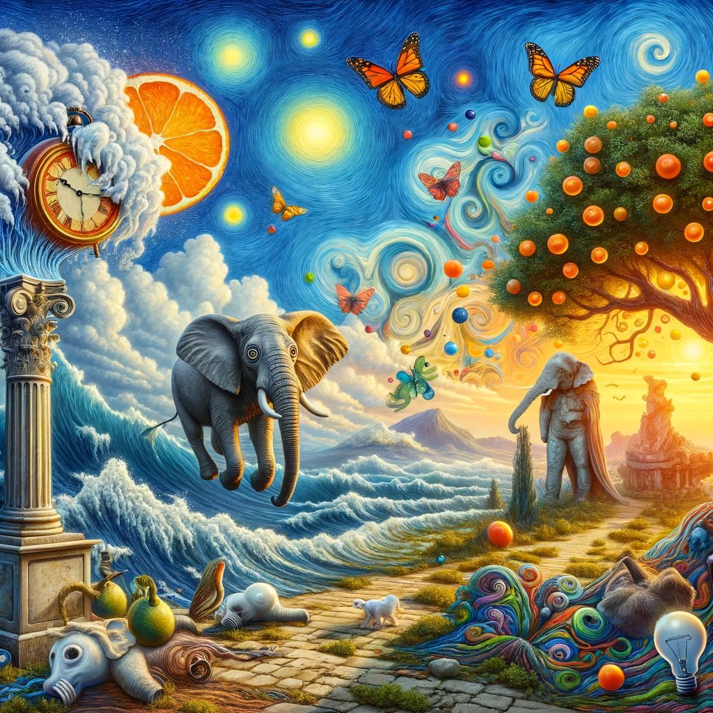 I am amazed how creative you can be with DALL-E. Now the art teacher wouldn't throw me out of class anymore :)). 
#dalle #AI #Art