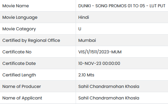 MovieReview_Hub's tweet photo. #Dunki 1st song #LutPut censored...To be released soon..
#DunkiDrop1 out now..
#SRK https://t.co/OjQovhex8O