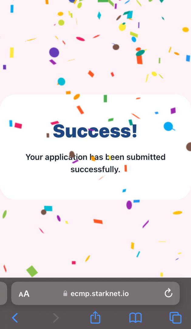 Oooreofeh's tweet image. #StarknetCommunity #ECMP