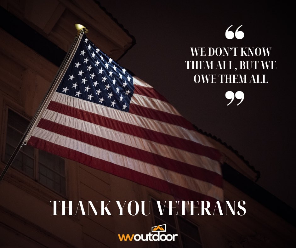 WV_Outdoor's tweet photo. Thank you, Veterans, for your service and dedication. 🇺🇸

#ThankYouVeterans https://t.co/xuY6fbX0jo