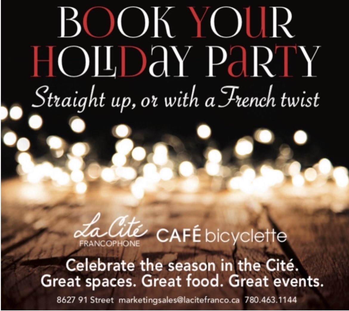 Café Bicyclette (@cafe_bicyclette) on Twitter photo 🎄 No more average events 🎄 Whether you need space for an office party or you want to host a gala, our CAFÉ or banquet halls can offer a great venue. Contact us!
<a href="/ExploreEdmonton/">Explore Edmonton</a> <a href="/CityofEdmonton/">City of Edmonton</a> <a href="/bdedm/">Bonnie Doon CL</a> #yegvenue <a href="/FrenchQuarterEd/">French Quarter</a> #edmonton #yegevents 🎄 No more average events 🎄 Whether you need space for an office party or you want to host a gala, our CAFÉ or banquet halls can offer a great venue. Contact us!
<a href="/ExploreEdmonton/">Explore Edmonton</a> <a href="/CityofEdmonton/">City of Edmonton</a> <a href="/bdedm/">Bonnie Doon CL</a> #yegvenue <a href="/FrenchQuarterEd/">French Quarter</a> #edmonton #yegevents