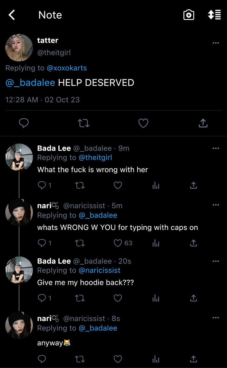 badasgirlfriend's tweet photo. Stolen Hoodie | Bada Lee AU

bada lee x oc

genre: enemies to lovers (kinda), black cat &amp; golden retriever gfs, she fell first but she fell harder 

𝗶𝗻 𝘄𝗵𝗶𝗰𝗵 𝗮 𝗹𝗼𝘃𝗲 𝘀𝘁𝗼𝗿𝘆 𝗯𝗲𝗴𝗶𝗻𝘀 𝘄𝗶𝘁𝗵 𝗮 𝘀𝘁𝗼𝗹𝗲𝗻 𝗵𝗼𝗼𝗱𝗶𝗲

#바다 #베베 #bada #badalee #teambebe https://t.co/A6me5ikCO9