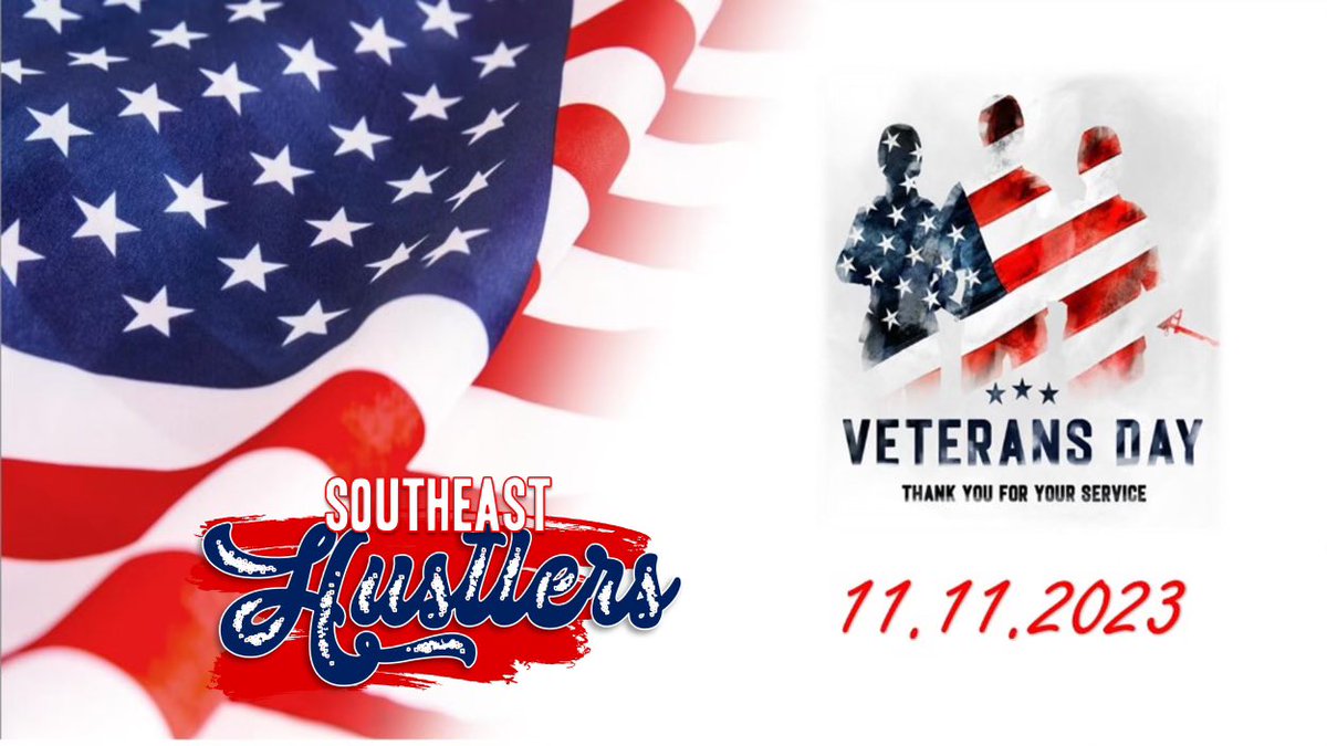 Today is all about honoring those who have served our country!! ♥️🤍💙 Happy Veterans Day!! 🇺🇸 #SoutheastHustlers #VeteransDay