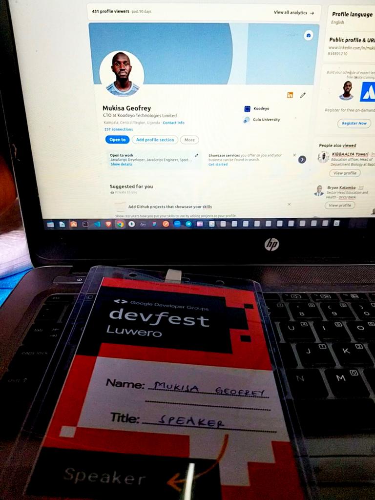 GeoXhacker's tweet image. Excited to have been a Keynote Speaker at DevFest by Google Developer Group @GDGLuwero Shared my software development expertise with tech enthusiasts in Uganda. Grateful for the chance to contribute to this vibrant community. 🚀 @GDGLuwero #DevFest #TechSpeaker