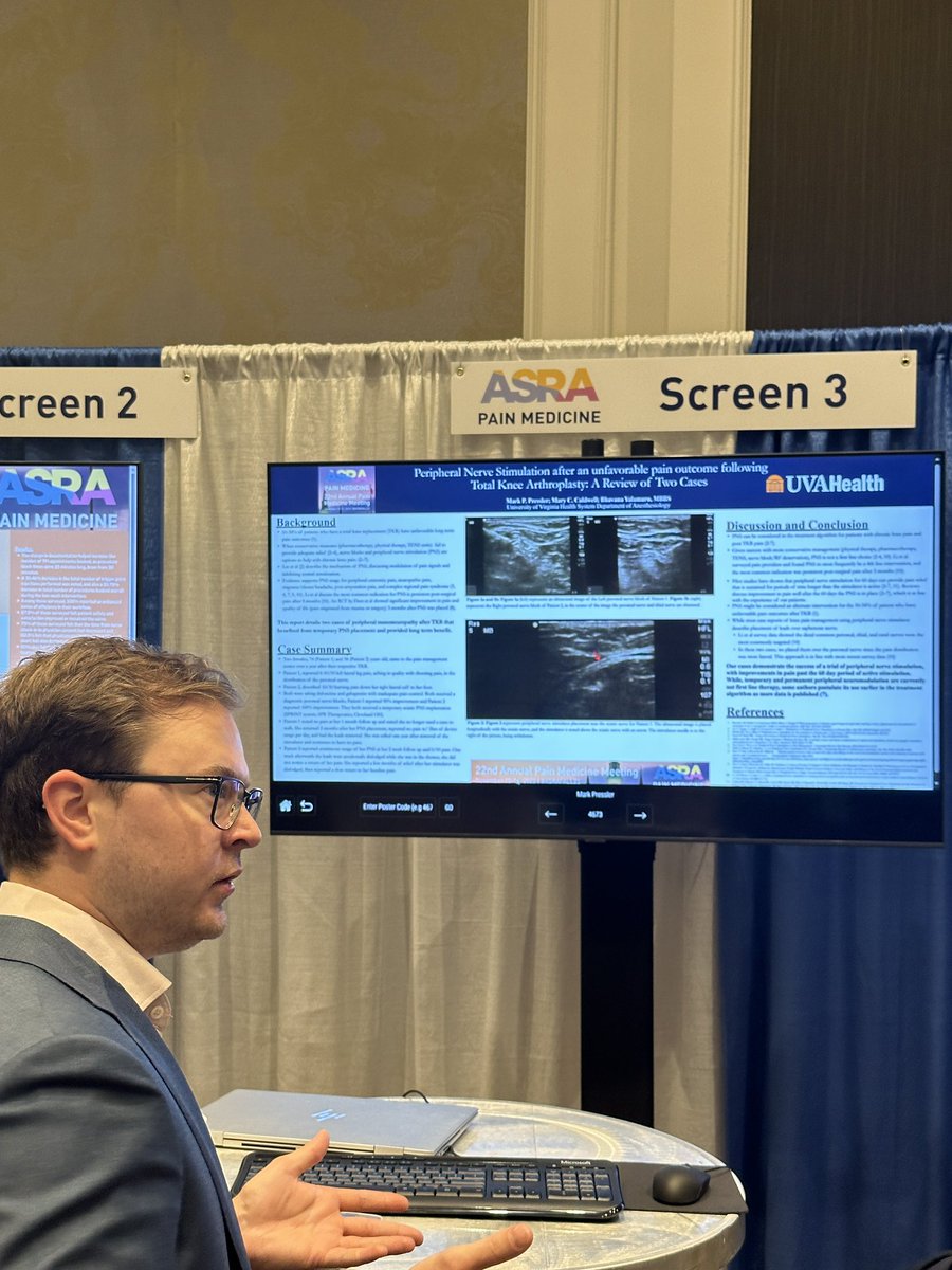 Another morning of @UVaAnesthesia representation on new cases that will continue to expand our knowledge in #painmedicine. Great way to get ready for the core meeting! Thankful for this mentorship and friendship. #ASRAFALL23