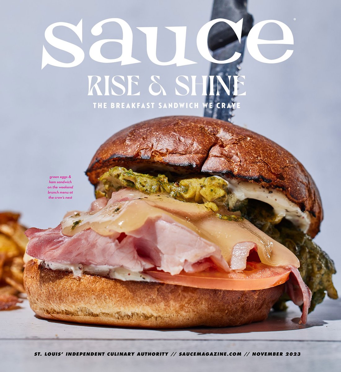 The November issue is here! 🎉 Learn which cozy patios we're chilling on this fall, 12 reasons why we love Sam's Steakhouse, our current fave breakfast sandwich, where STL sommeliers shop, foodie gift guides for every price point and more: samg.bz/SauceNov23