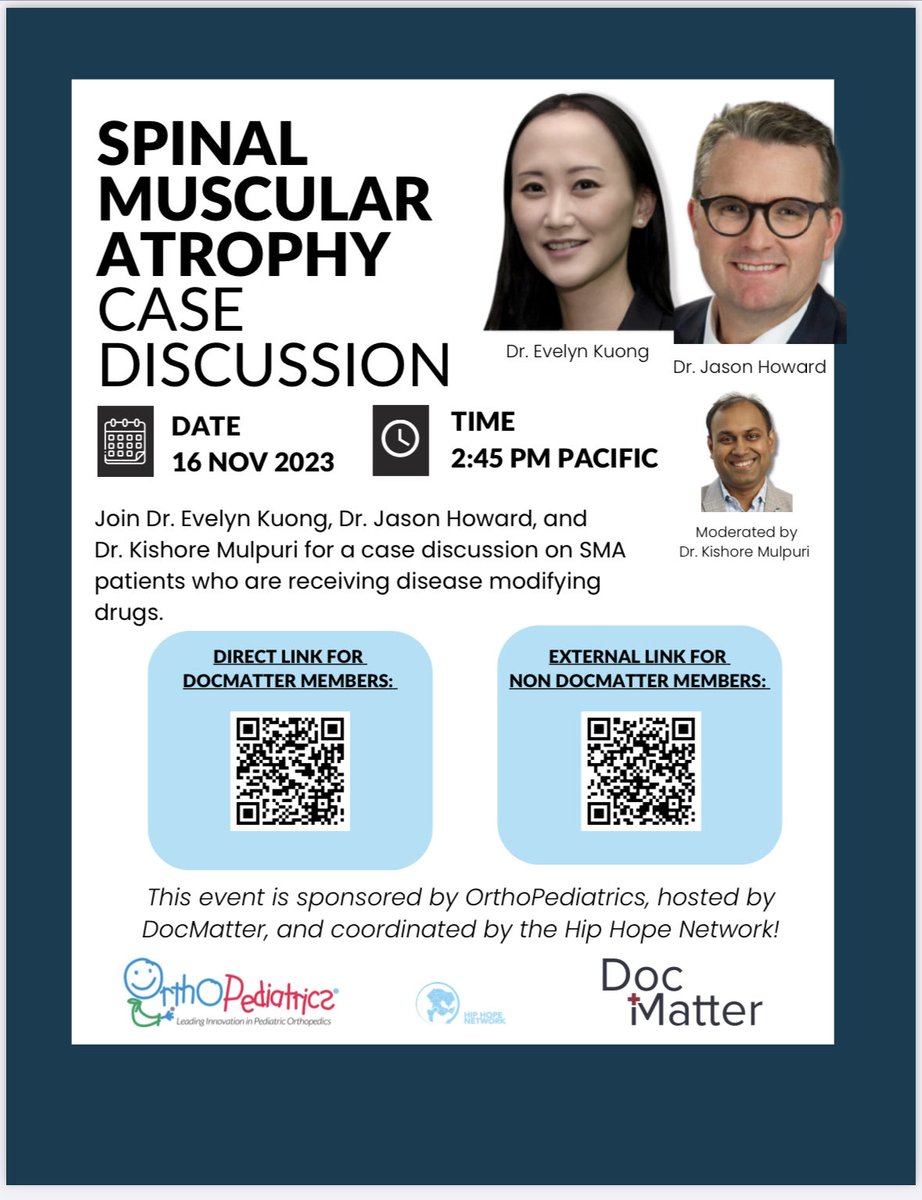 Jason J. Howard (@jasonjhoward1) on Twitter photo Looking forward to this case-based discussion with new thinking regarding the orthopedic treatment of #SMA in the era of disease-modifying agents e.g. Nusinersen. <a href="/hiphope_network/">Hip Hope Network</a> <a href="/hippysurgeon/">Kishore Mulpuri</a> <a href="/docmatter/">DocMatter</a> <a href="/Nemours/">Nemours Children's Health</a> <a href="/MDAorg/">Muscular Dystrophy Association</a> <a href="/CureSMA/">Cure SMA</a> Looking forward to this case-based discussion with new thinking regarding the orthopedic treatment of #SMA in the era of disease-modifying agents e.g. Nusinersen. <a href="/hiphope_network/">Hip Hope Network</a> <a href="/hippysurgeon/">Kishore Mulpuri</a> <a href="/docmatter/">DocMatter</a> <a href="/Nemours/">Nemours Children's Health</a> <a href="/MDAorg/">Muscular Dystrophy Association</a> <a href="/CureSMA/">Cure SMA</a>