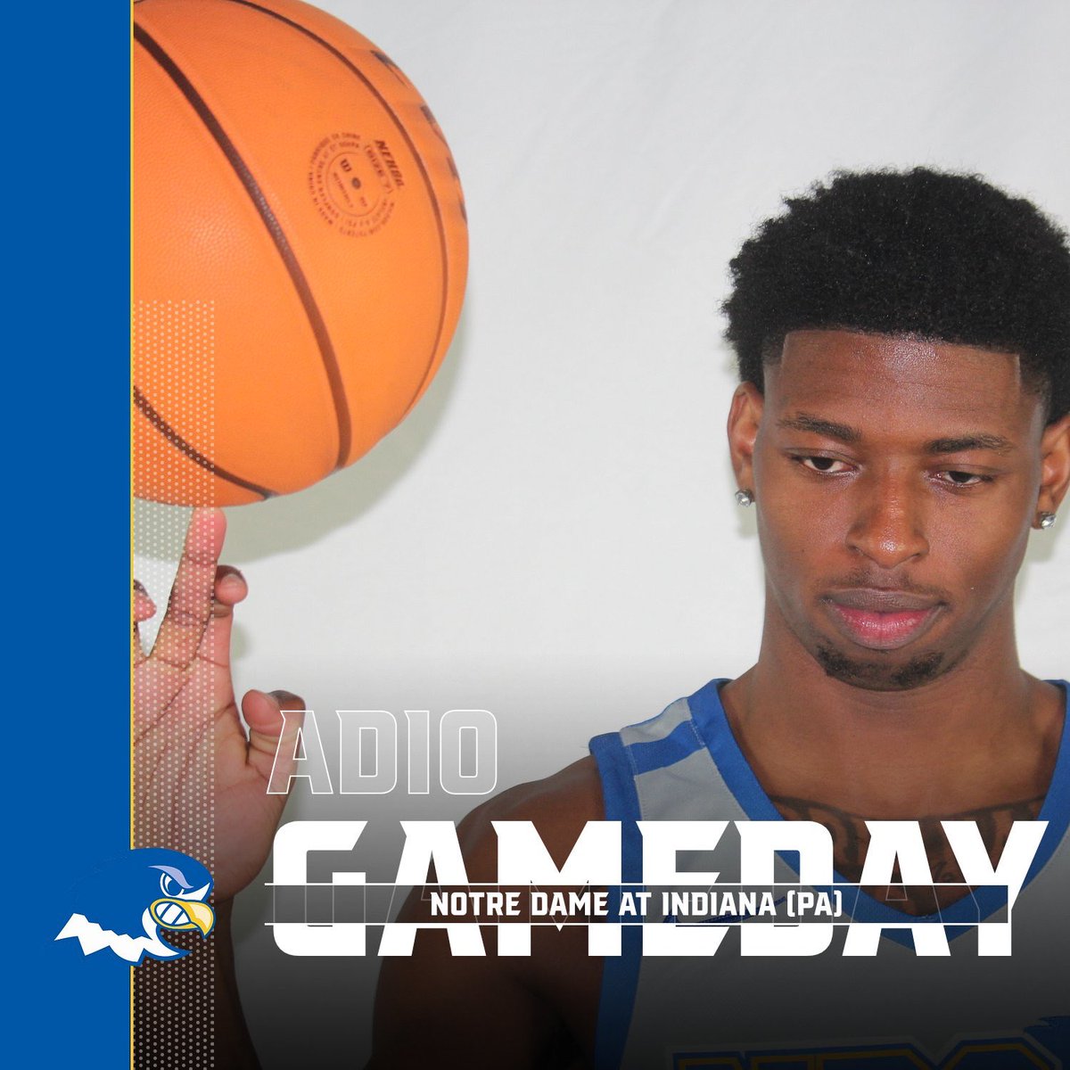 Men’s basketball takes on No. 4 Indiana University of Pennsylvania, today at 7:30! #FlyAbove