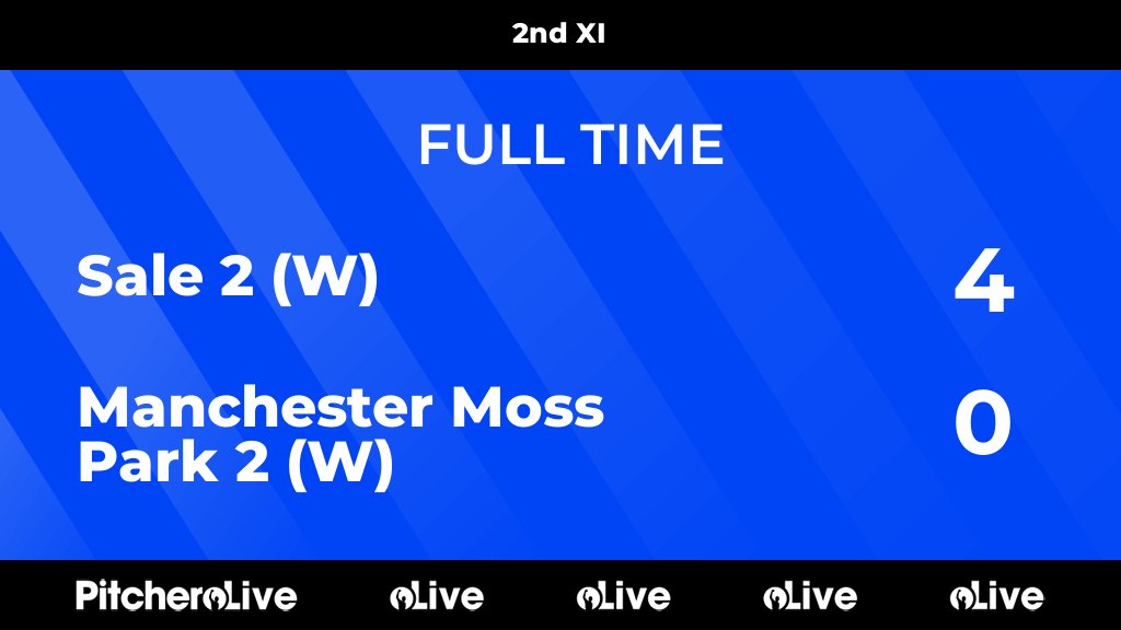 FULL TIME: Sale 2 (W) 4 - 0 Manchester Moss Park 2 (W)
#SALMAN #Pitchero
mossparkhockeyclub.co.uk/teams/136875/m…
