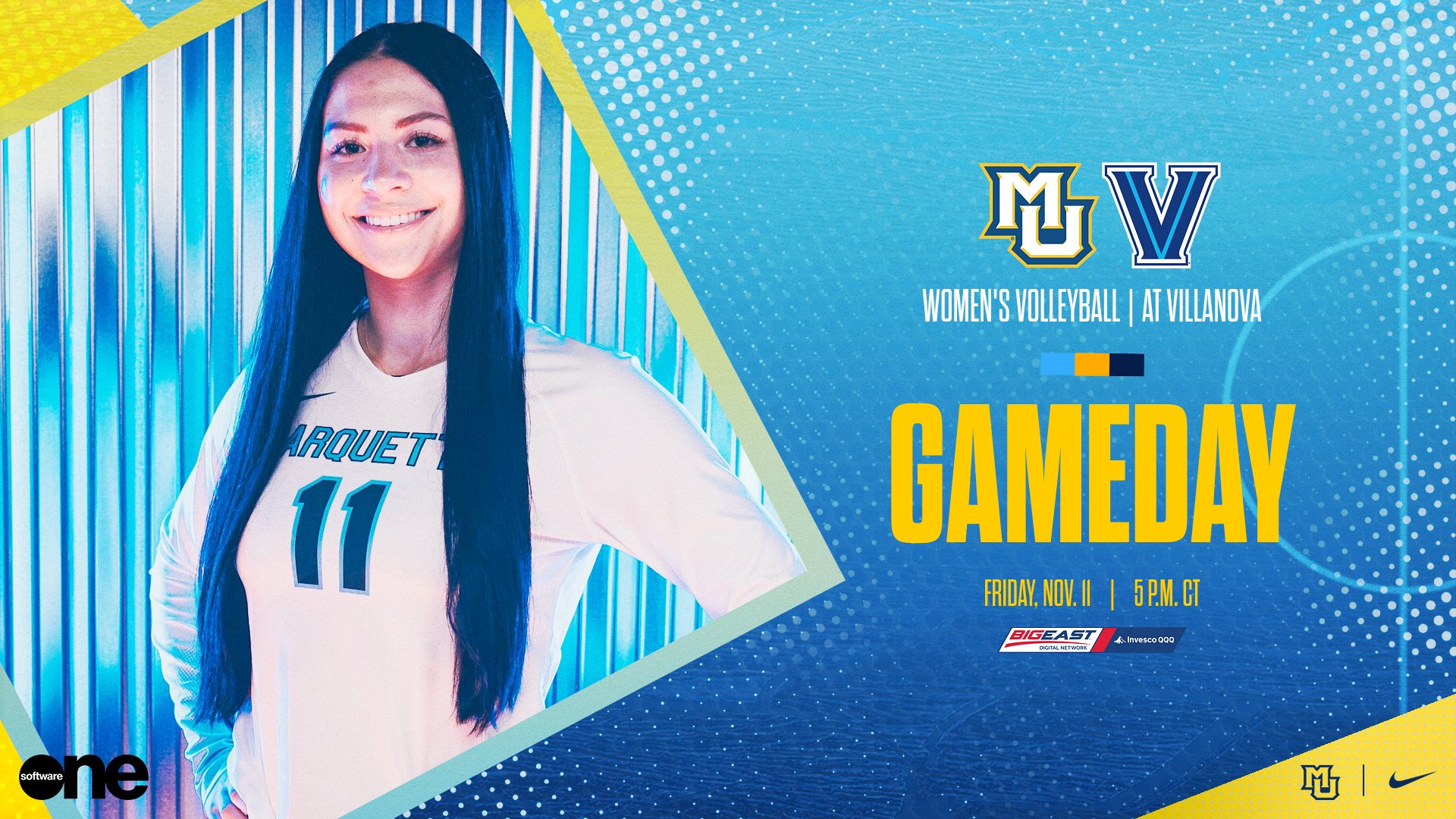 Marquette Volleyball on X: The Golden Eagles play their final regular  season road match of the season this evening in Philly! MU takes on  Villanova at Jake Nevin Field House at 5