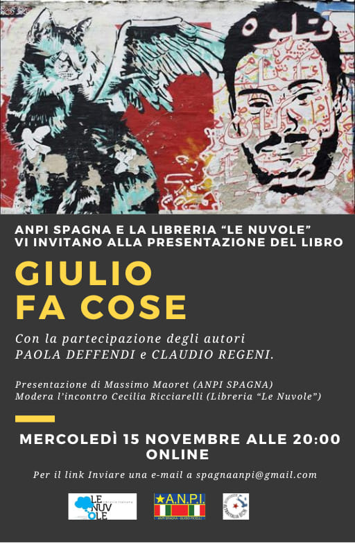 #veritaegiustiziaperGiulio #veritaperGiulioRegeni
#Barcelona #ANPI